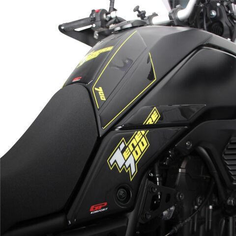 GP Kompozit Yamaha Tenere 700 2019-2023 Uyumlu Tank Pad Seti Sarı