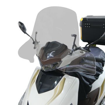GP Kompozit Hero DASH 125 2022-2024 Uyumlu Ön Cam Füme 58 cm