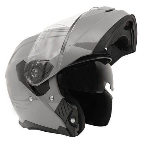 GP MY HELMET MKS002-NG Güneş Vizörlü Şeffaf Çene Açılır Motosiklet Kaskı