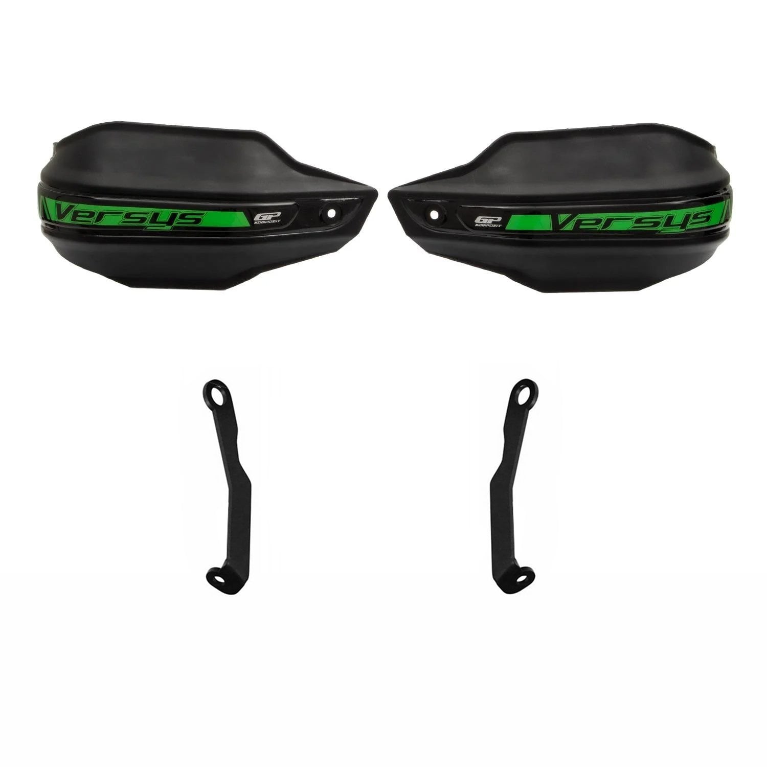 GP Kompozit Kawasaki Versys 650 2015-2025 Uyumlu Plastik Elcik Koruma Siyah