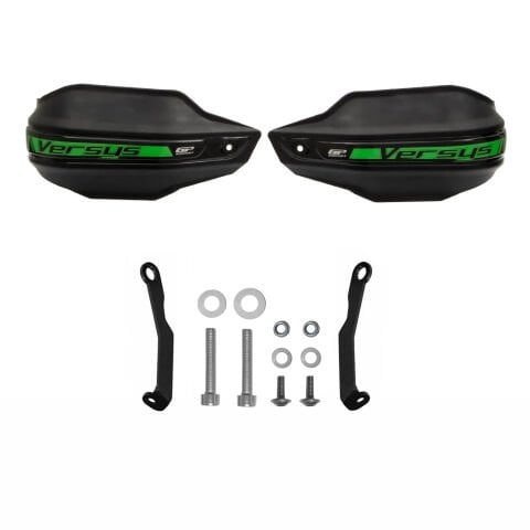 GP Kompozit Kawasaki Versys 650 2015-2025 Uyumlu Plastik Elcik Koruma Siyah