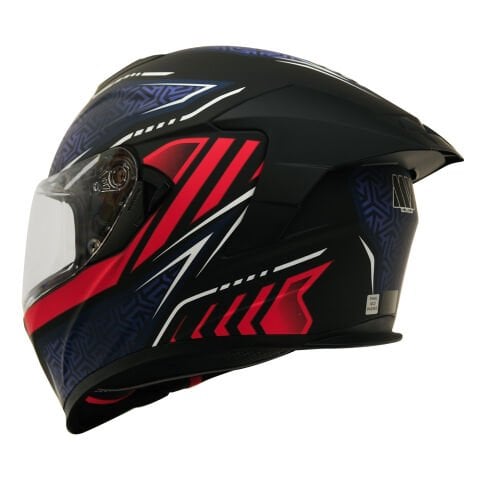 GP MY HELMET MKS001-BBR Yarış Spoiler Güneş Vizörlü Şeffaf Full Face Motosiklet Kaskı