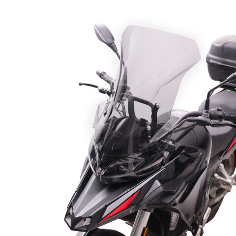 GP Kompozit Benelli TRK 251 2019-2023 Uyumlu Ön Tur Camı Füme