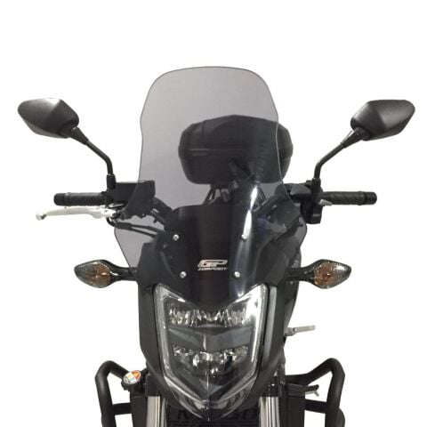 GP Kompozit Honda NC 700 S / NC 750 S 2012-2020 Uyumlu Ön Cam Siyah