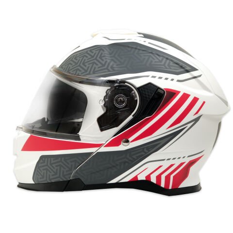GP MY HELMET MKS002-WRG Güneş Vizörlü Şeffaf Çene Açılır Motosiklet Kaskı