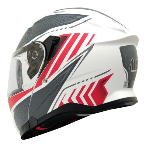 GP MY HELMET MKS002-WRG Güneş Vizörlü Şeffaf Çene Açılır Motosiklet Kaskı