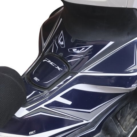 GP Kompozit Honda PCX 125 / 150 2025-2026 Uyumlu Full Tank Pad Seti Mavi