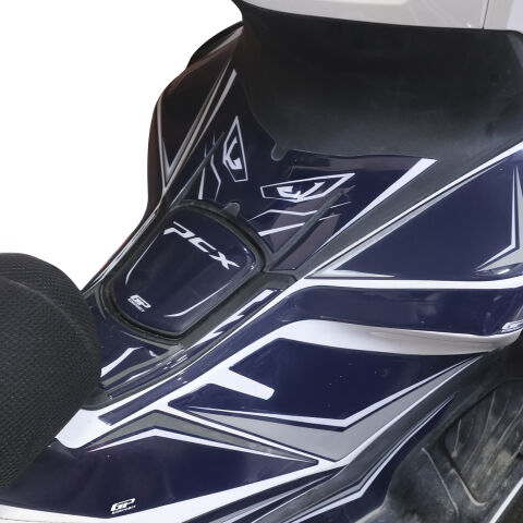 GP Kompozit Honda PCX 125 / 150 2025-2026 Uyumlu Full Tank Pad Seti Mavi