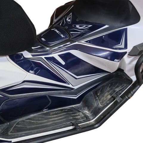 GP Kompozit Honda PCX 125 / 150 2025-2026 Uyumlu Full Tank Pad Seti Mavi