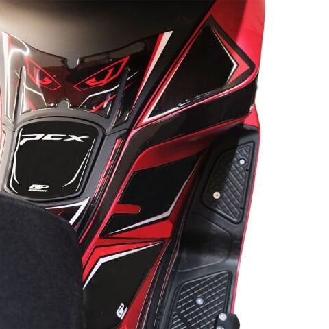 GP Kompozit Honda PCX 125 / 150 2025-2026 Uyumlu Full Tank Pad Seti Kırmızı