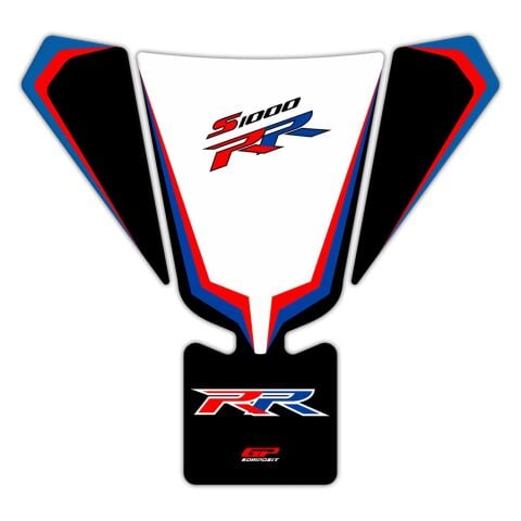 GP Kompozit BMW S 1000 RR 2011-2018 Uyumlu Tank Pad Seti Mavi-Kırmızı