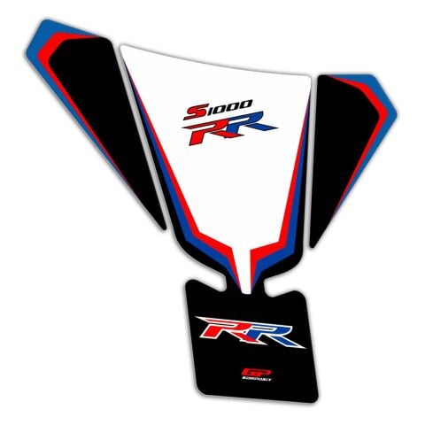 GP Kompozit BMW S 1000 RR 2011-2018 Uyumlu Tank Pad Seti Mavi-Kırmızı