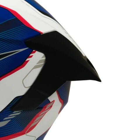 GP MY HELMET MKS001-WBR Yarış Spoiler Güneş Vizörlü Şeffaf Full Face Motosiklet Kaskı