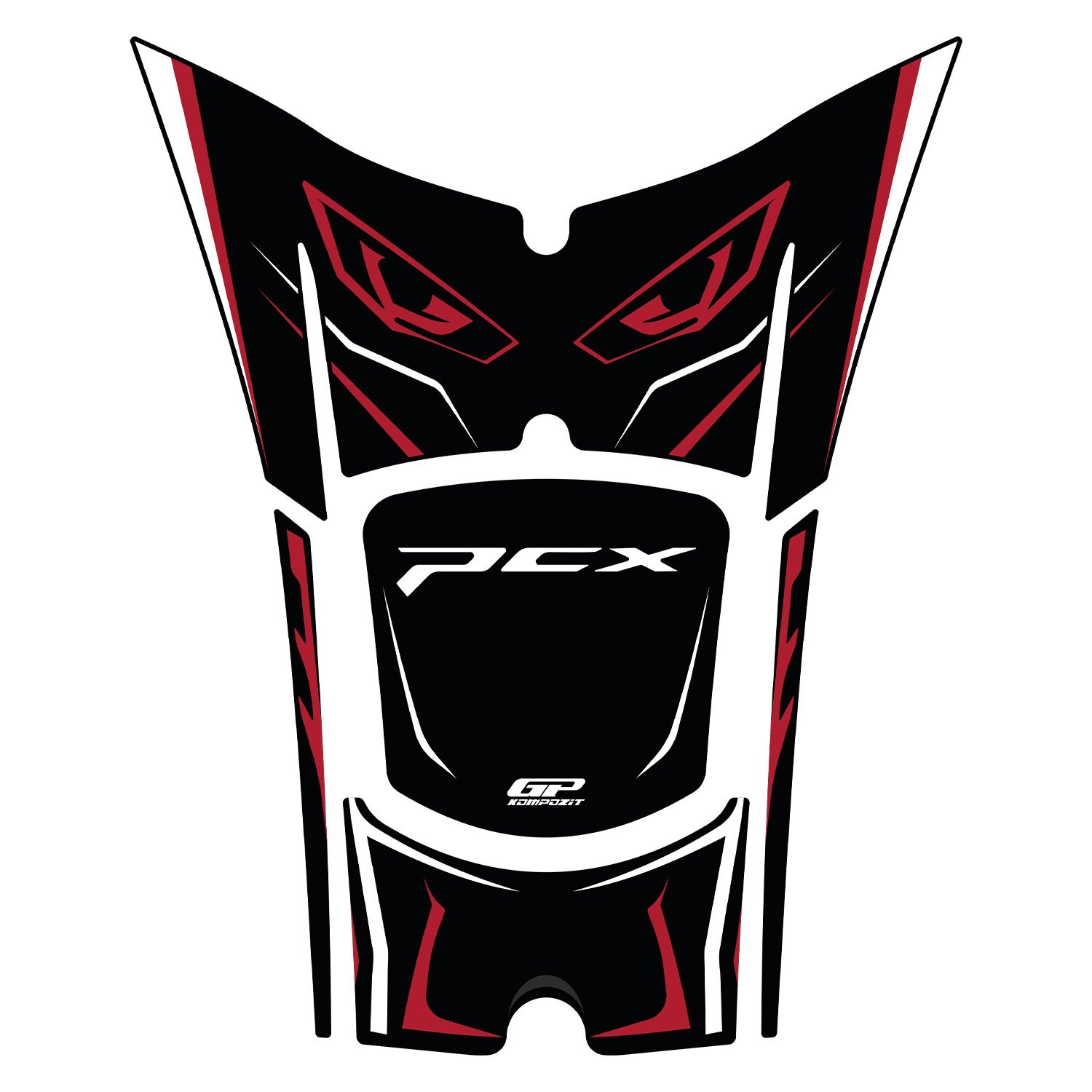 GP Kompozit Honda PCX 125 / 150 2025-2026 Uyumlu Tank Pad Kırmızı