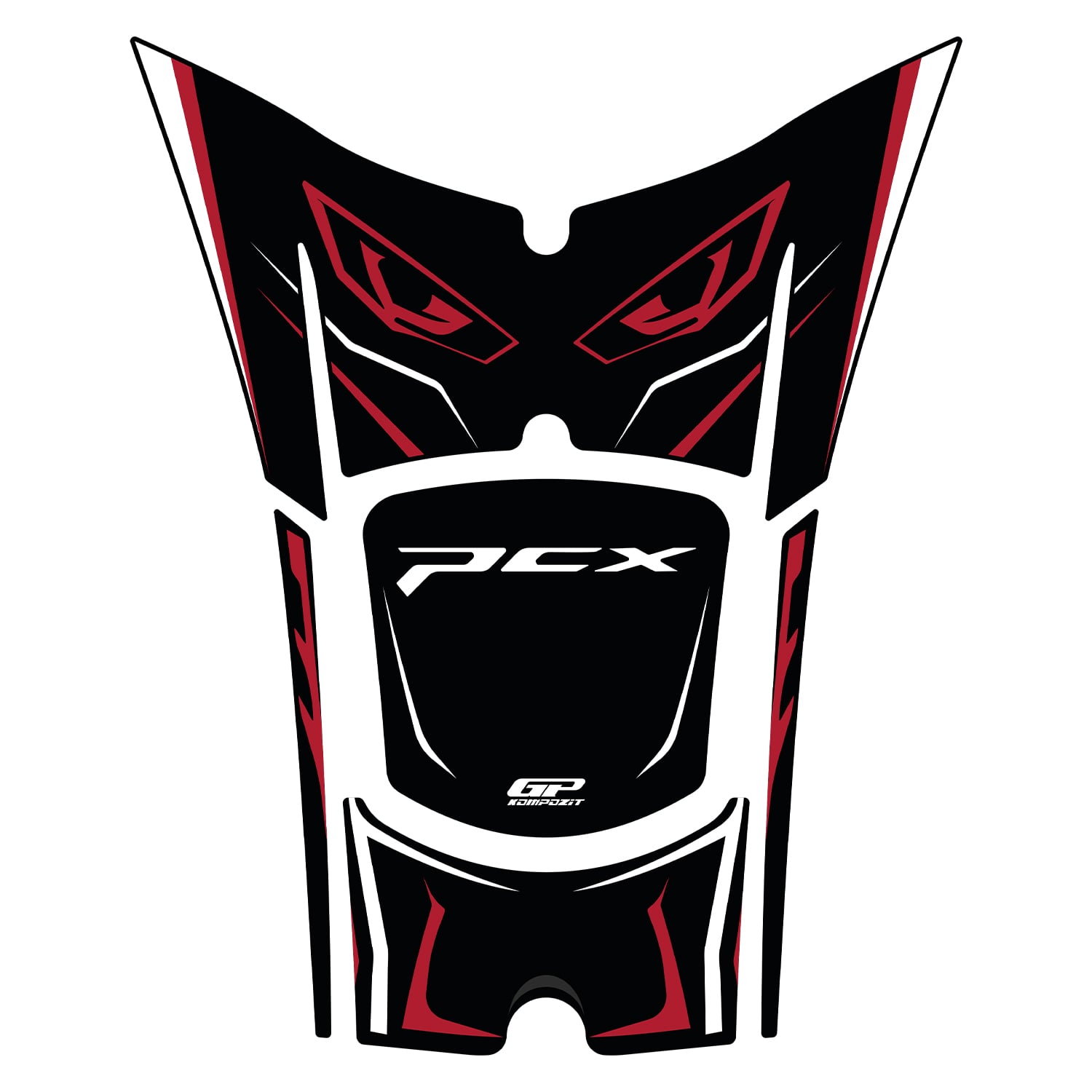 GP Kompozit Honda PCX 125 / 150 2025-2026 Uyumlu Tank Pad Kırmızı