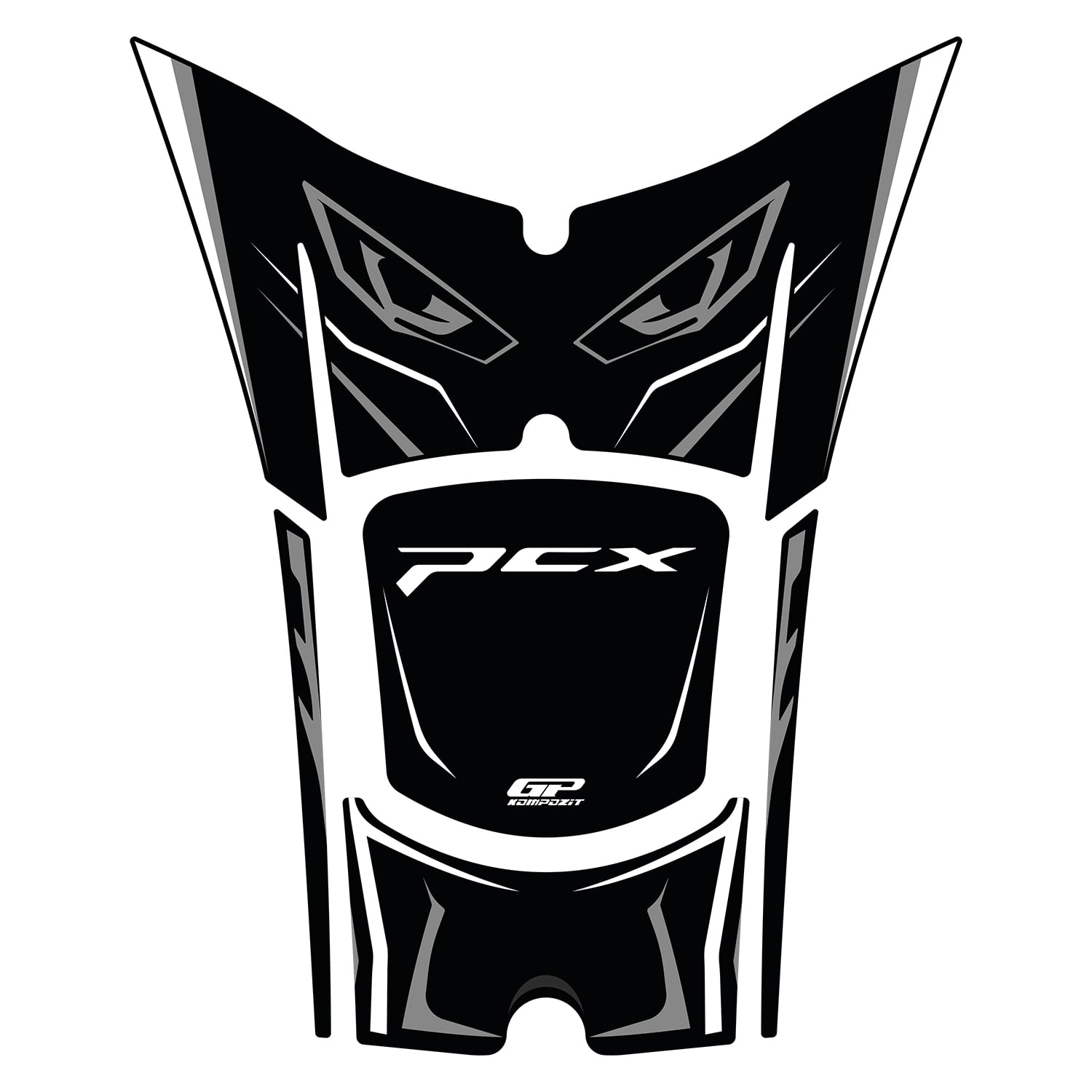 GP Kompozit Honda PCX 125 / 150 2025-2026 Uyumlu Tank Pad Gri