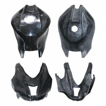 GP Kompozit Kawasaki ZX-10R 2016-2018 Uyumlu Yarış Grenajı Siyah