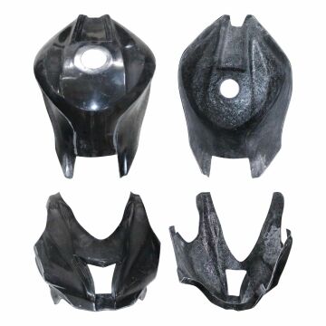 GP Kompozit Kawasaki ZX-10R 2016-2018 Uyumlu Yarış Grenajı Siyah
