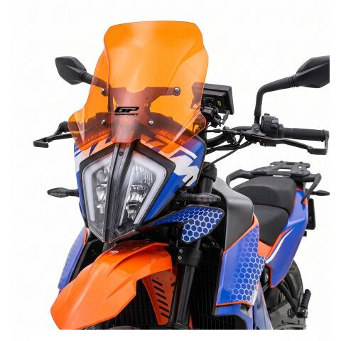 GP Kompozit KTM 790 ADV 2021-2022 Uyumlu Ön Cam Turuncu