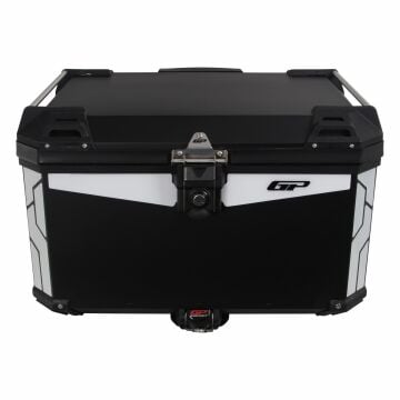GP Kompozit Universal 75 lt Alüminyum Motosiklet Çantası Siyah
