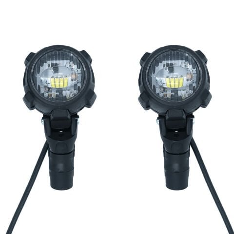 GP Kompozit SFR001 Medium Universal Motosiklet Sis Farı Seti Siyah