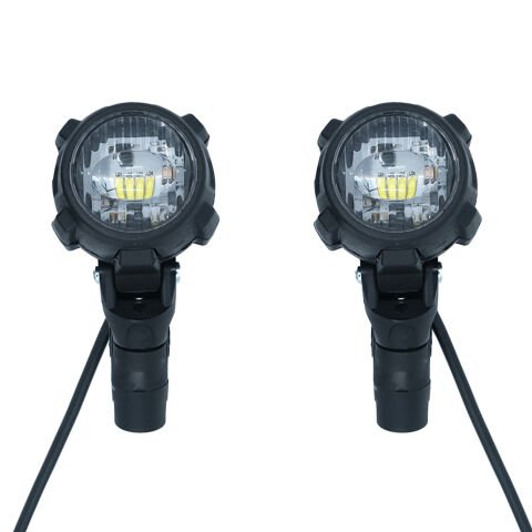 GP Kompozit SFR001 Medium Universal Motosiklet Sis Farı Seti Siyah