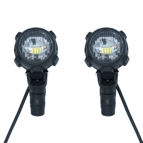 GP Kompozit SFR001 Medium Universal Motosiklet Sis Farı Seti Siyah