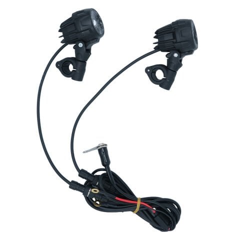 GP Kompozit SFR001 Medium Universal Motosiklet Sis Farı Seti Siyah