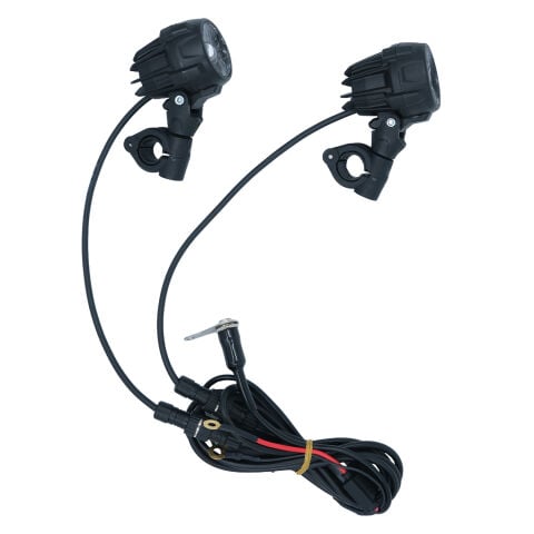 GP Kompozit SFR001 Medium Universal Motosiklet Sis Farı Seti Siyah