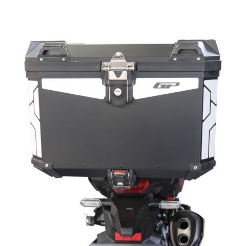 GP Kompozit Universal 57 lt Alüminyum Motosiklet Çantası Siyah