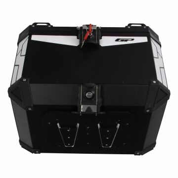 GP Kompozit Universal 57 lt Alüminyum Motosiklet Çantası Siyah