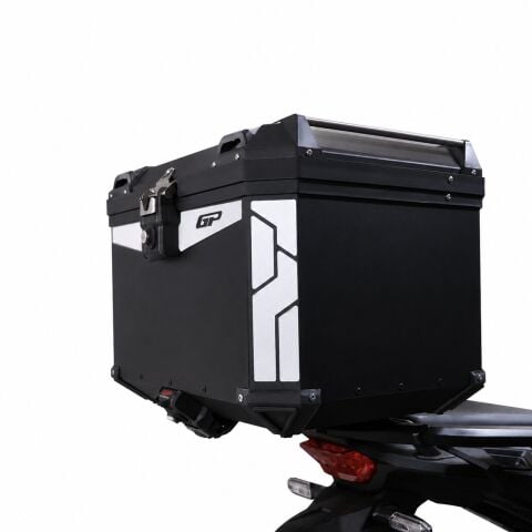 GP Kompozit Universal 57 lt Alüminyum Motosiklet Çantası Siyah