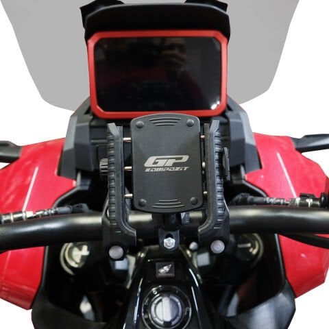 GP Kompozit TTR15 Universal Gidon Bağlantılı Titreşim Modüllü Telefon Tutucu Siyah