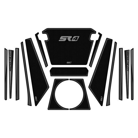 GP Kompozit Voge SR4 Maksi 350 2022-2025 Uyumlu Tank Pad Karbon