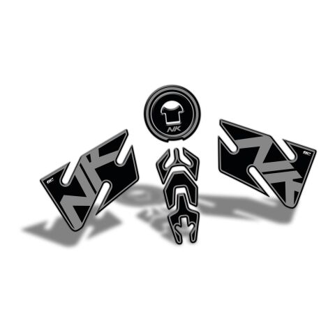 GP Kompozit CF Moto 400 NK / 650 NK 2020 Uyumlu Tank Pad Seti Gri