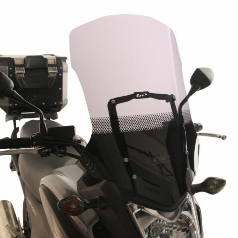 GP Kompozit Honda NC 700 X / NC 750 X 2012-2015 Uyumlu Baskılı Tur Camı Şeffaf
