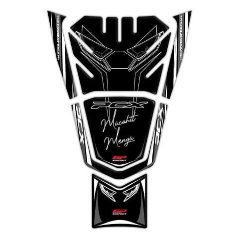 GP Kişiye Özel Honda PCX 125 2021-2024 Uyumlu Tank Pad Gri