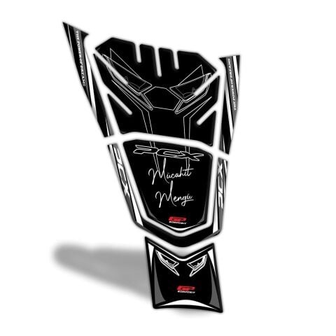 GP Kişiye Özel Honda PCX 125 2021-2024 Uyumlu Tank Pad Gri