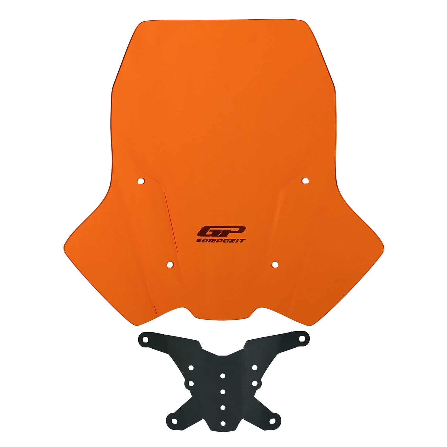 GP Kompozit KTM 250 Adventure 2020-2024 Uyumlu Ön Cam Turuncu