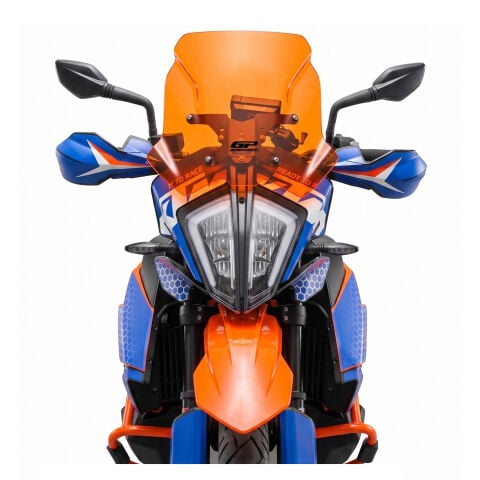 GP Kompozit KTM 890 ADV / ADV R 2021-2022 Uyumlu Ön Cam Turuncu