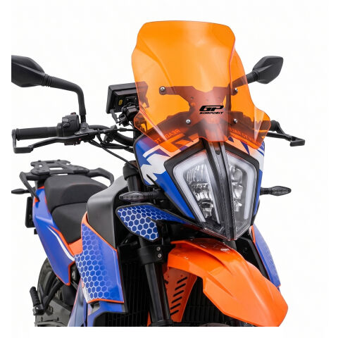 GP Kompozit KTM 890 ADV / ADV R 2021-2022 Uyumlu Ön Cam Turuncu