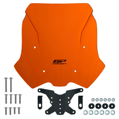 GP Kompozit KTM 890 ADV / ADV R 2021-2022 Uyumlu Ön Cam Turuncu