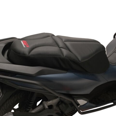 GP Kompozit Honda PCX 125 / 150 2014-2026 Uyumlu Fileli Motosiklet Konfor Sele Kılıfı Siyah