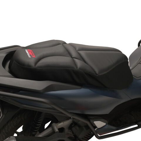 GP Kompozit Honda PCX 125 / 150 2014-2026 Uyumlu Fileli Motosiklet Konfor Sele Kılıfı Siyah