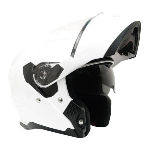 GP MY HELMET MKS002-PW Güneş Vizörlü Şeffaf Çene Açılır Motosiklet Kaskı