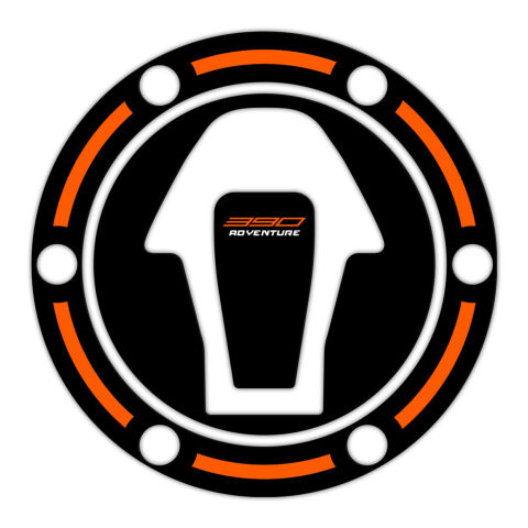 GP Kompozit KTM 390 Adventure 2020-2024 Uyumlu Tank Pad Seti Siyah-Turuncu