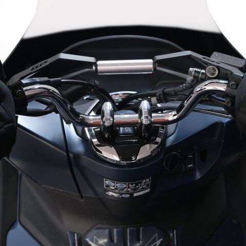 GP Kompozit Honda PCX 125 / 150 2018-2025 Uyumlu Telefon / Navigasyon Tutucu Siyah