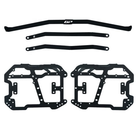 GP Kompozit Honda PCX 125 / 150 2018-2026 Uyumlu Yan Çanta Demiri Siyah