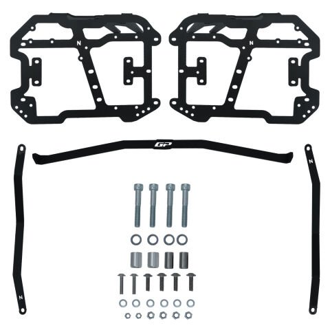 GP Kompozit Honda PCX 125 / 150 2018-2026 Uyumlu Yan Çanta Demiri Siyah