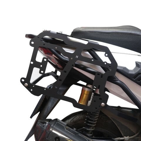 GP Kompozit Honda PCX 125 / 150 2018-2026 Uyumlu Yan Çanta Demiri Siyah